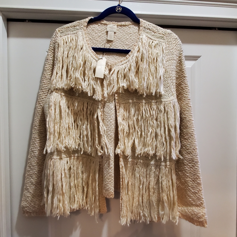Fringed Cardigan